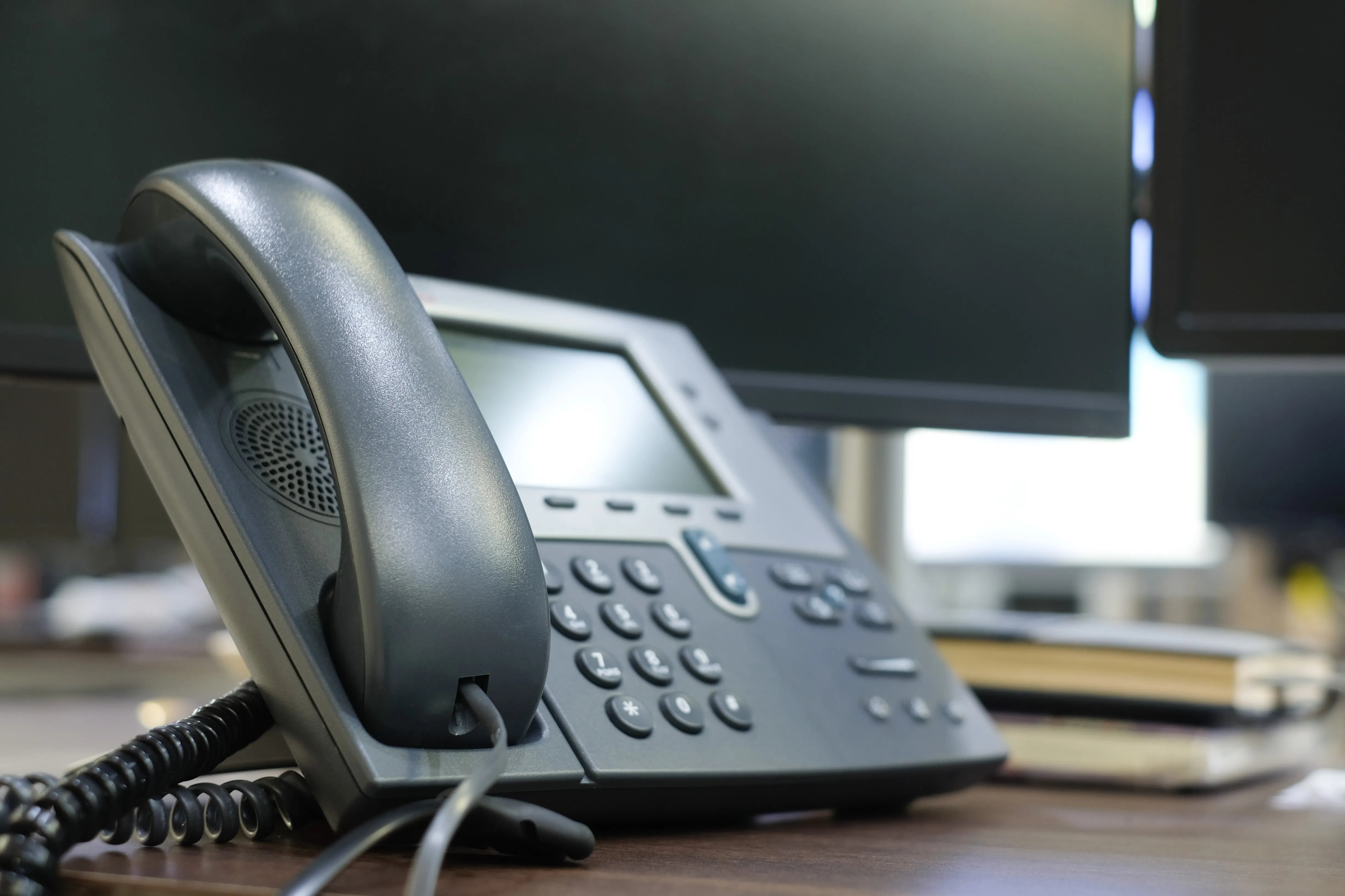 Telephone Device at Office Desk